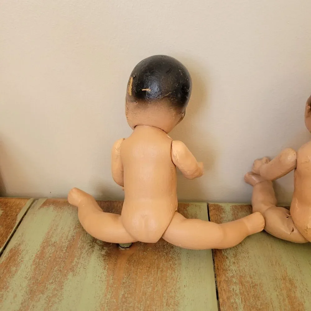 Vintage Crawling Baby Doll Quadruplets – Marked “Superior” & “Hollywood” –
